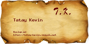 Tatay Kevin névjegykártya